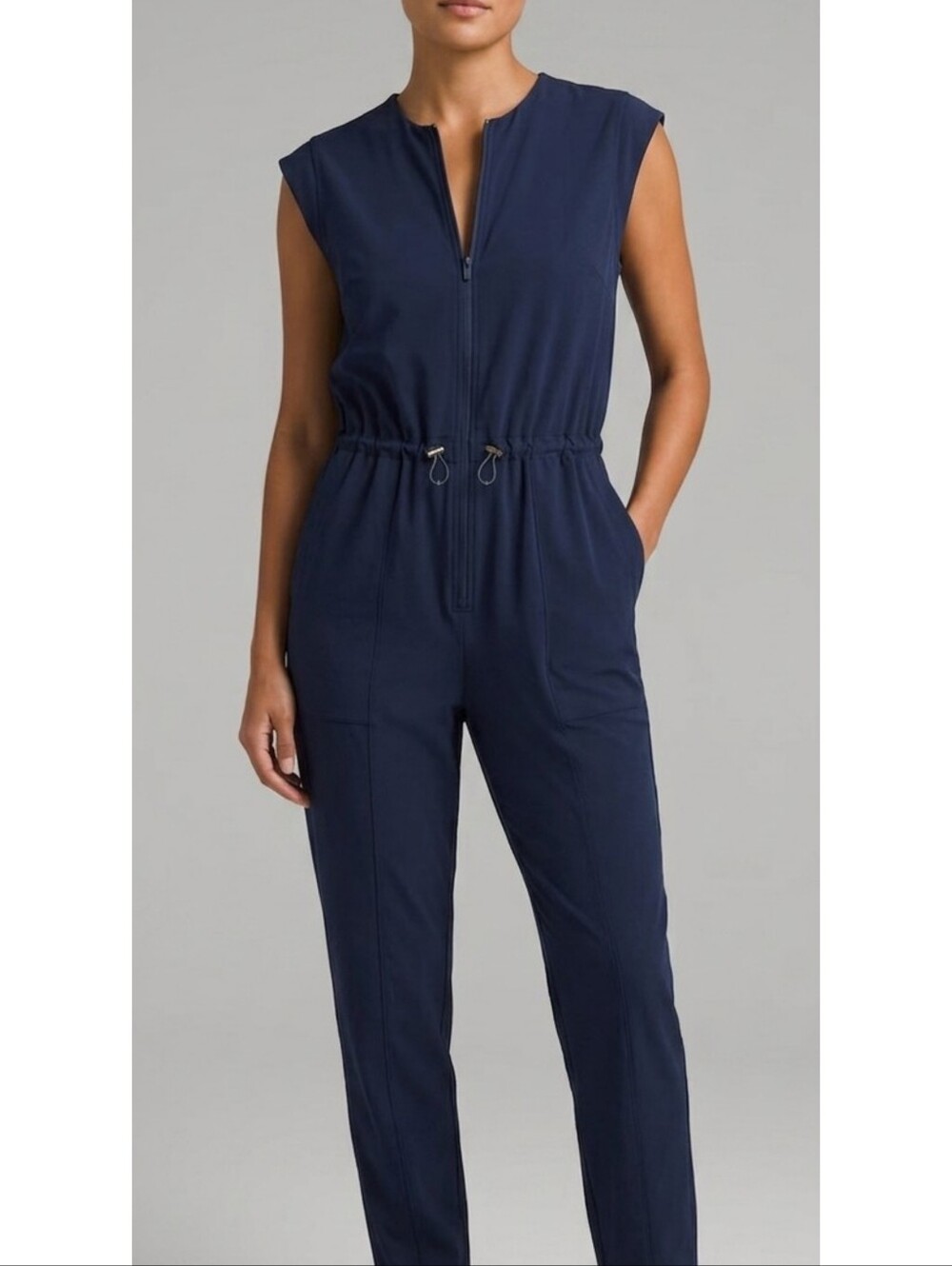 Sincerely Jules Sleeveless Jumpsuit Navy Size S